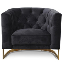 Load image into Gallery viewer, Tailor Armchair with Gold Base

