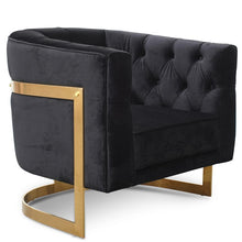 Load image into Gallery viewer, Tailor Armchair with Gold Base
